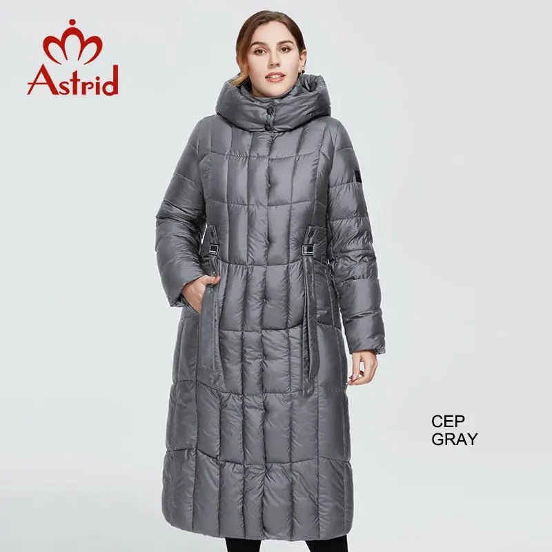 Astrid New Winter Women's Coat Fashion Thick Jacket Hooded Large Sizes Female Clothing - Image