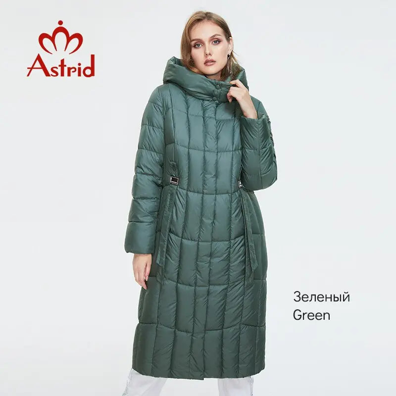 Astrid New Winter Women's Coat Fashion Thick Jacket Hooded Large Sizes Female Clothing - Image