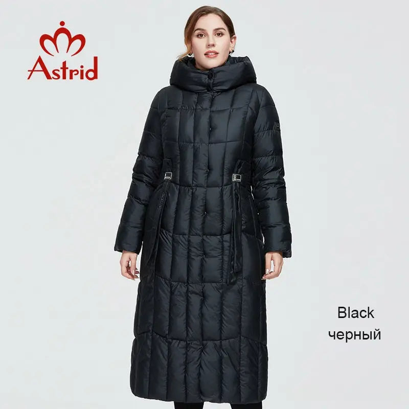 Astrid New Winter Women's Coat Fashion Thick Jacket Hooded Large Sizes Female Clothing - Image