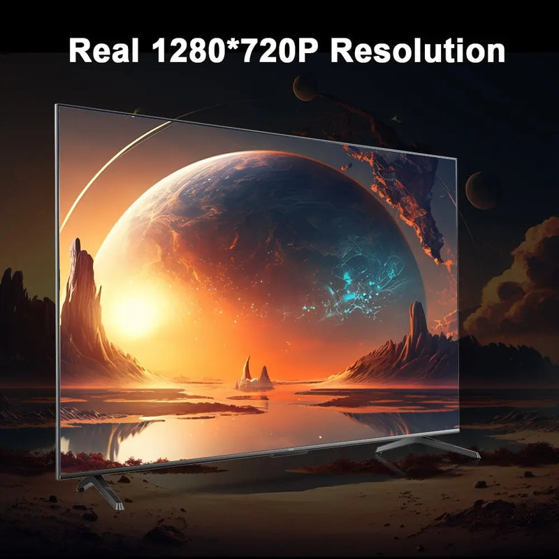 Transpeed Android 11Projector 1280*720P 4K Wifi6 200ANSI AllwinnerH713 180° flexible BT5.0 Home Cinema Outdoor portable Projetor - Image