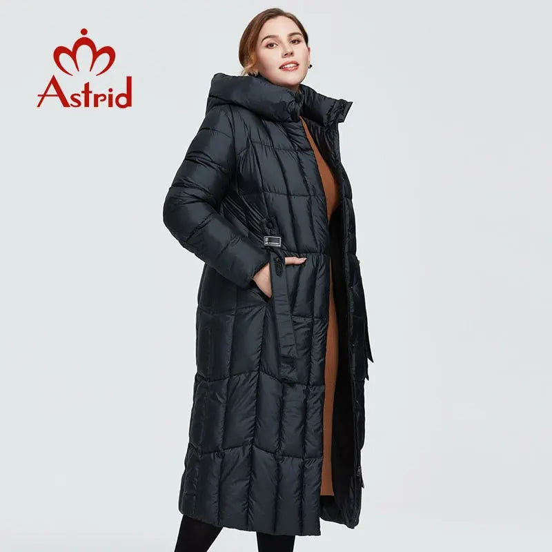 Astrid New Winter Women's Coat Fashion Thick Jacket Hooded Large Sizes Female Clothing - Image