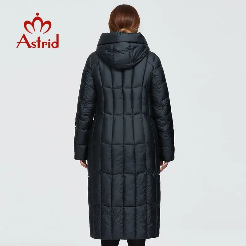 Astrid New Winter Women's Coat Fashion Thick Jacket Hooded Large Sizes Female Clothing - Image