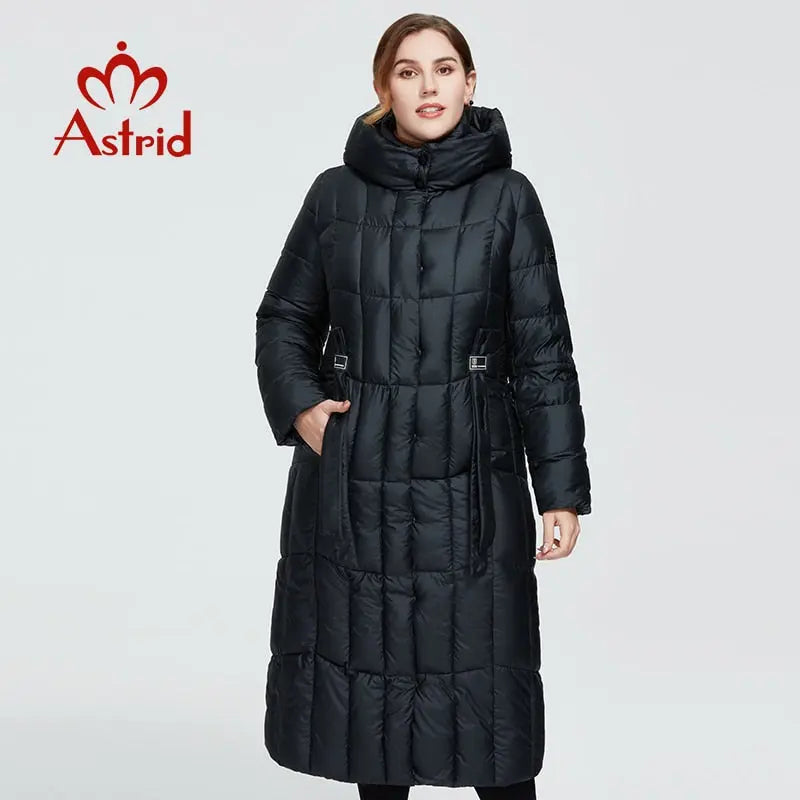 Astrid New Winter Women's Coat Fashion Thick Jacket Hooded Large Sizes Female Clothing - Image