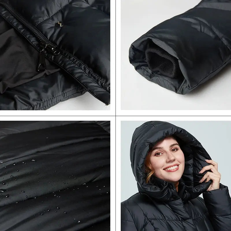 Astrid New Winter Women's Coat Fashion Thick Jacket Hooded Large Sizes Female Clothing - Image