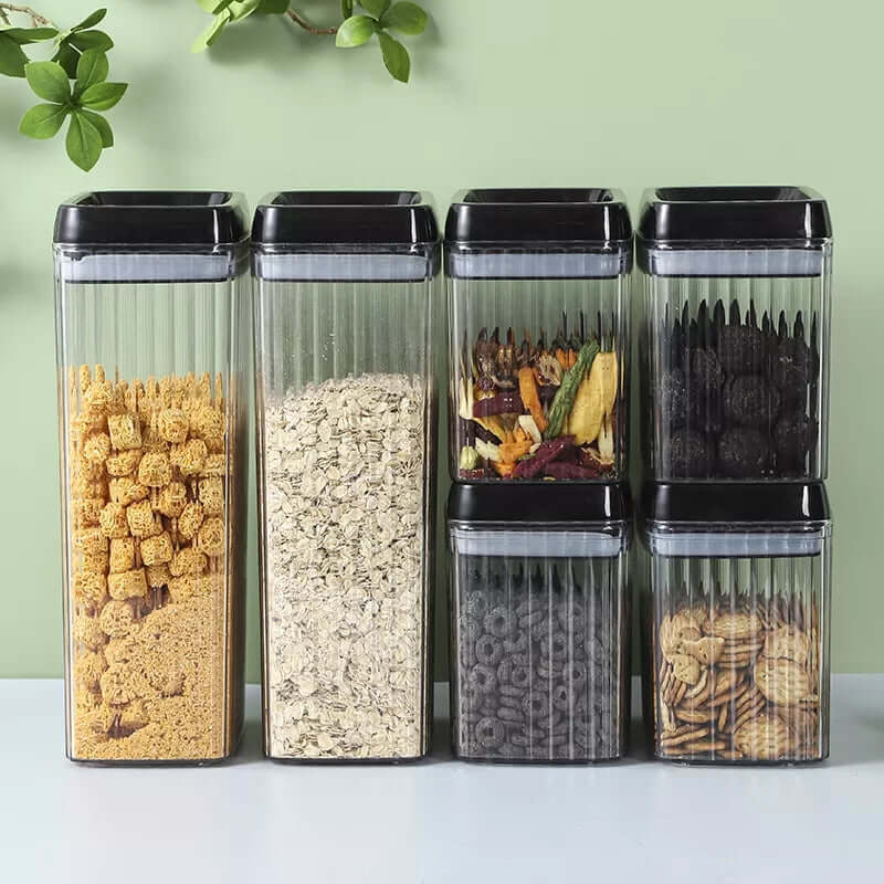 6PC Set Food Storage Kitchen Sealed Jar Set Containers With Lids - Starttech Online Market