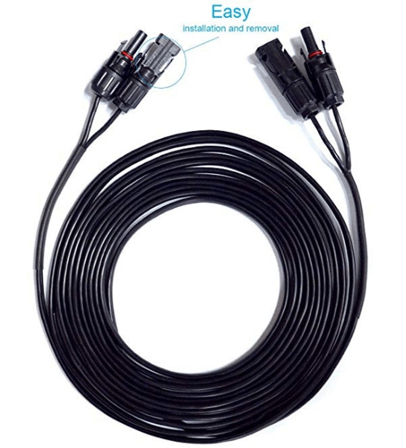 ACOPOWER 20FT/14AWG Solar Extension Cable with MC-4 Female and Male connectors - Starttech Online Market