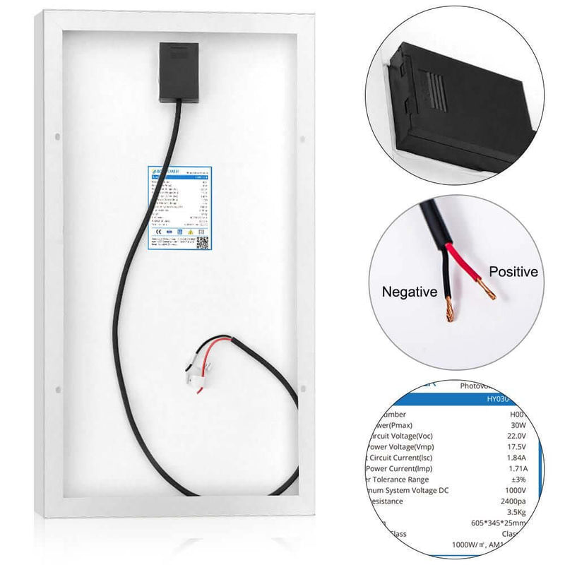 ACOPOWER 30 Watts Mono Solar Panel, 12V - Starttech Online Market