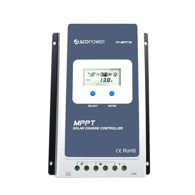 ACOPOWER 30A MPPT Solar Charge Controller with Remote Meter MT-50 - Starttech Online Market