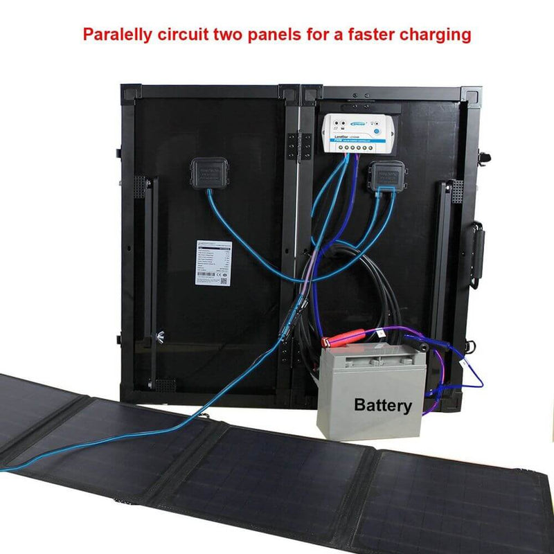 ACOPOWER 60W Foldable Solar Panel Kit with 10A Charge Controller - Starttech Online Market