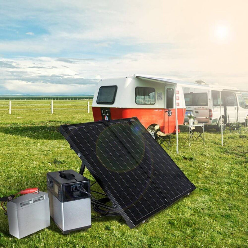 ACOPOWER 60W Foldable Solar Panel Kit with 10A Charge Controller - Starttech Online Market