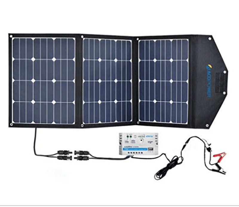 ACOPOWER LTK 105W Foldable Solar Panel Kit, w/ 10A Charge Controller - Starttech Online Market