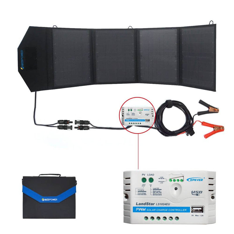 ACOPOWER LTK 50W Foldable Solar Panel Kit Suitcase - Starttech Online Market