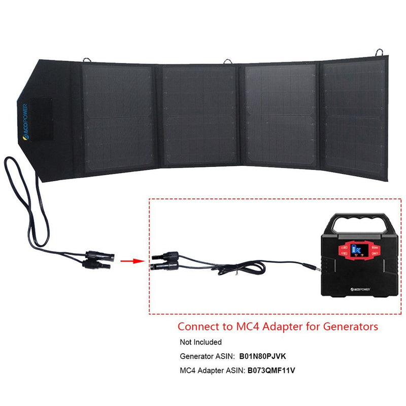 ACOPOWER LTK 50W Foldable Solar Panel Kit Suitcase - Starttech Online Market