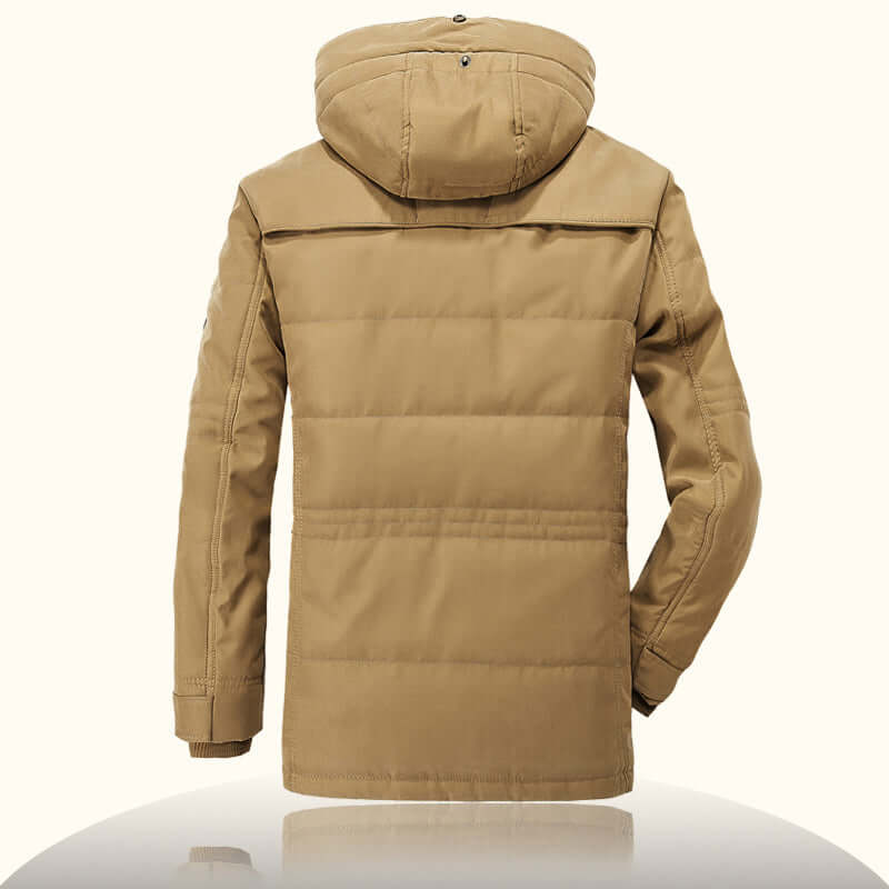 AFS JEEP High Quality Thick Brand Winter Coat Military Cotton-Padded Jacket Men’s New Fashion Warm Fleece With Fur Parka - Starttech Online Market