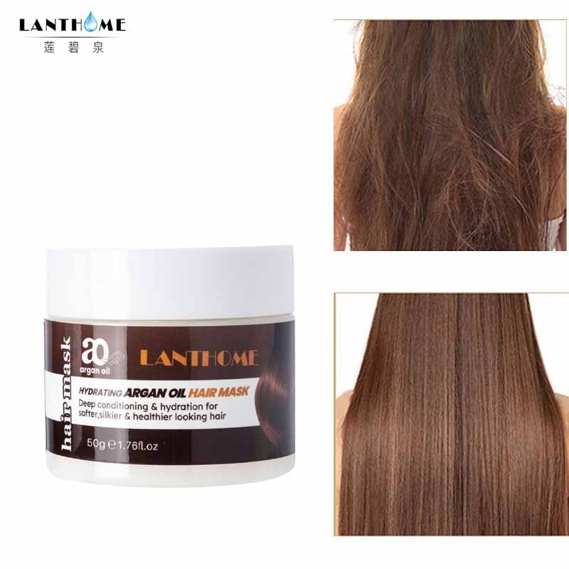 Argan Oil Organic Hair Mask Keratin Hair Scalp Treatment Straightening Repairs Damage Products Hyaluronic Acid Moisturizing Care - Starttech Online Market