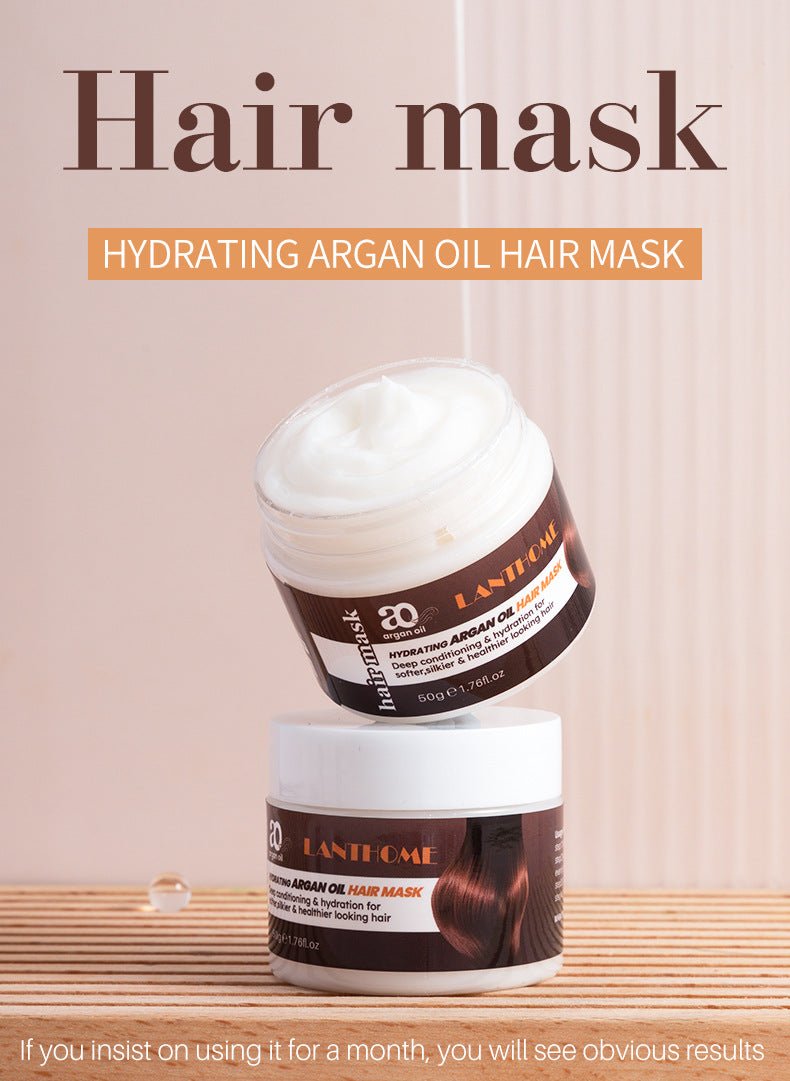 Argan Oil Organic Hair Mask Keratin Hair Scalp Treatment Straightening Repairs Damage Products Hyaluronic Acid Moisturizing Care - Starttech Online Market