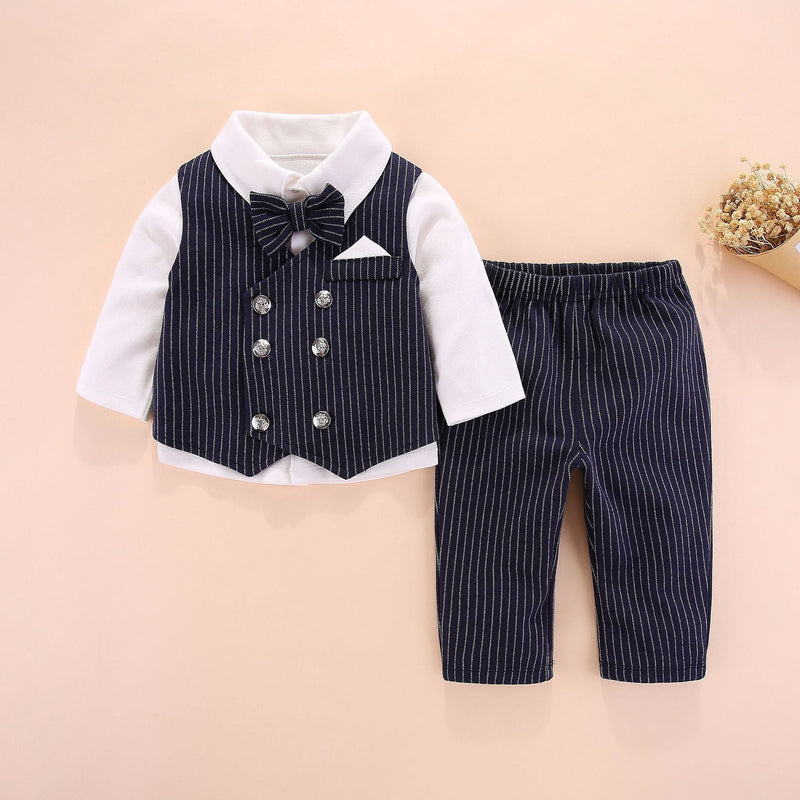 Baby new style gentleman handsome split clothes - Starttech Online Market