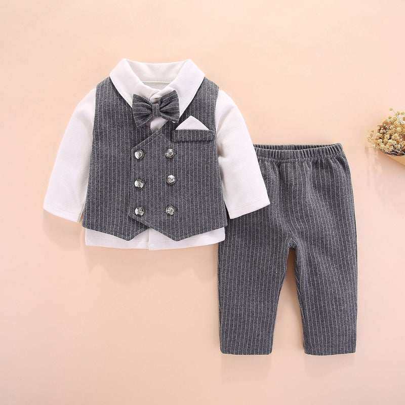 Baby new style gentleman handsome split clothes - Starttech Online Market