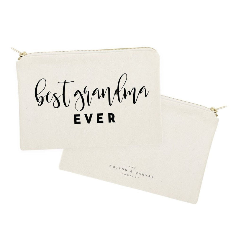 Best Grandma Ever Cotton Canvas Cosmetic Bag - Starttech Online Market