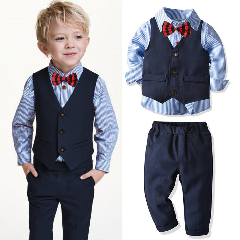 Boys' dress suit British gentleman four-piece suit - Starttech Online Market