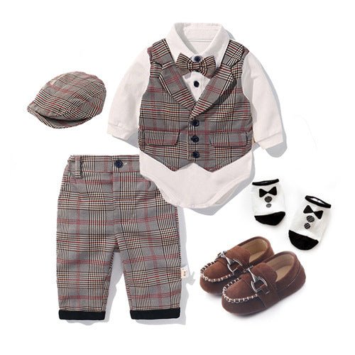 Boys Gentleman English Vest Pants Suit Dress - Starttech Online Market