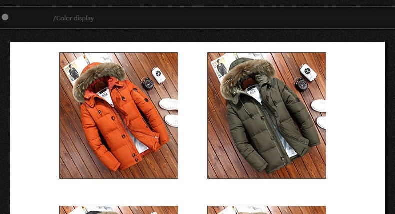 Brand Winter Jacket Men White Duck Down Parkas Jacket Thick Warm Snow Parka Hooded Jacket Overcoat Windbreaker - Starttech Online Market