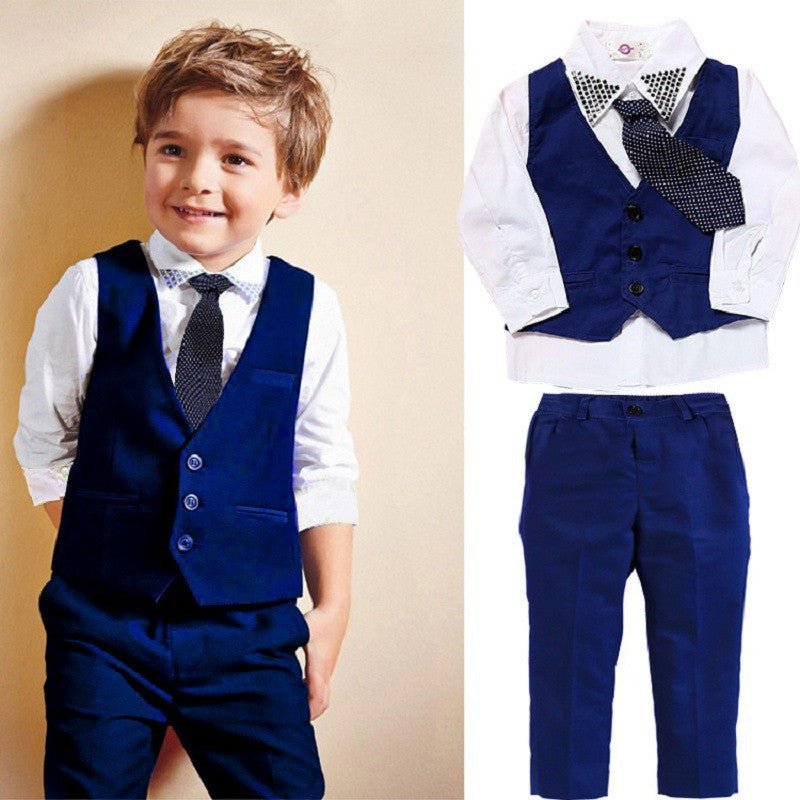 Casual Clothing Suits Boys' Clothes Vests Gentleman Suits - Starttech Online Market