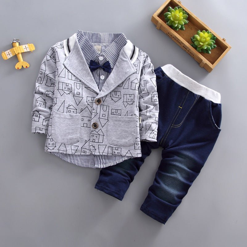 Children's Three-piece Cotton Suit - Starttech Online Market