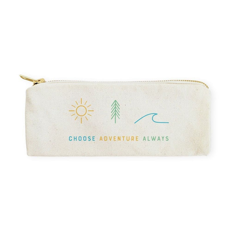 Choose Adventure Always Canvas Pencil Case and Travel Pouch - Starttech Online Market