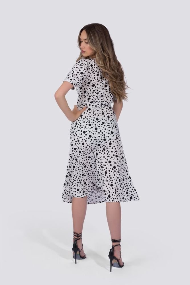 Coco Dress | White Polka Dot - Starttech Online Market