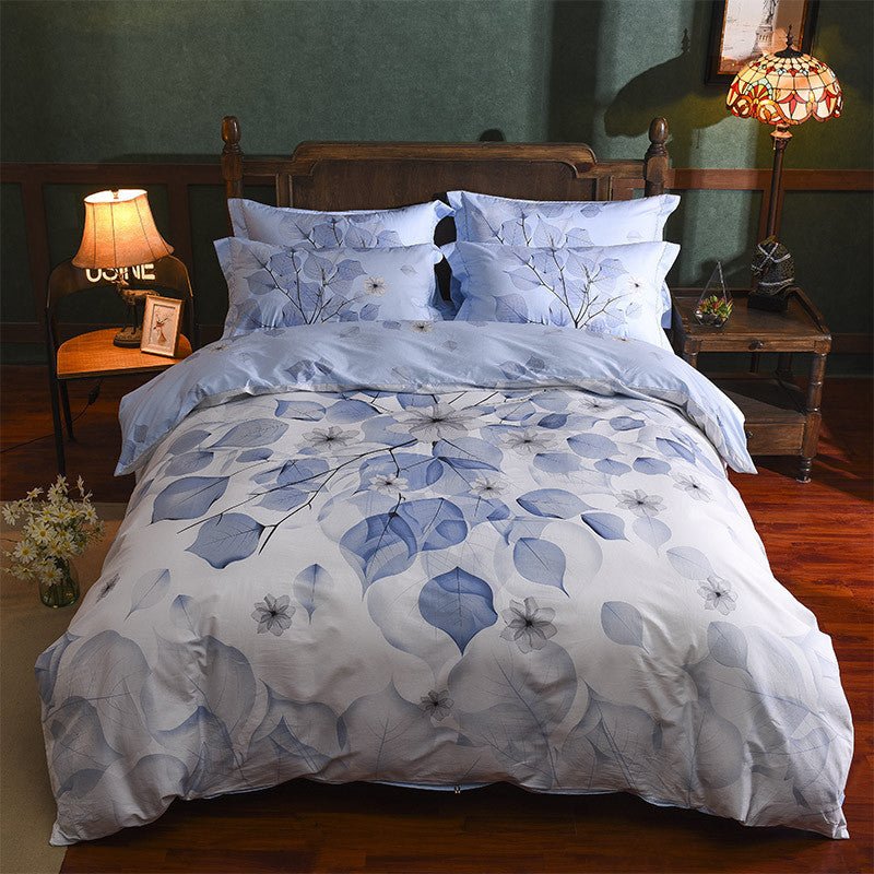 Cotton Sheet Quilt Cover Four Piece Set - Starttech Online Market