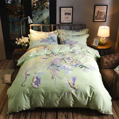 Cotton Sheet Quilt Cover Four Piece Set - Starttech Online Market