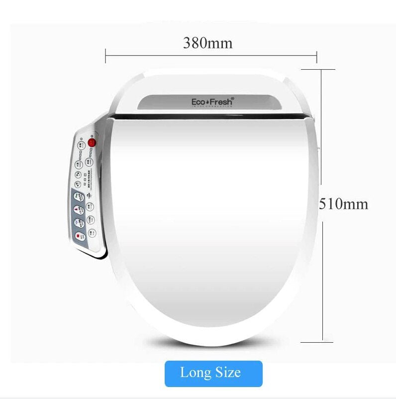 Ecofresh smart toilet seat cover electronic bidet cover clean dry seat heating wc intelligent toilet seat cover child seat - Starttech Online Market