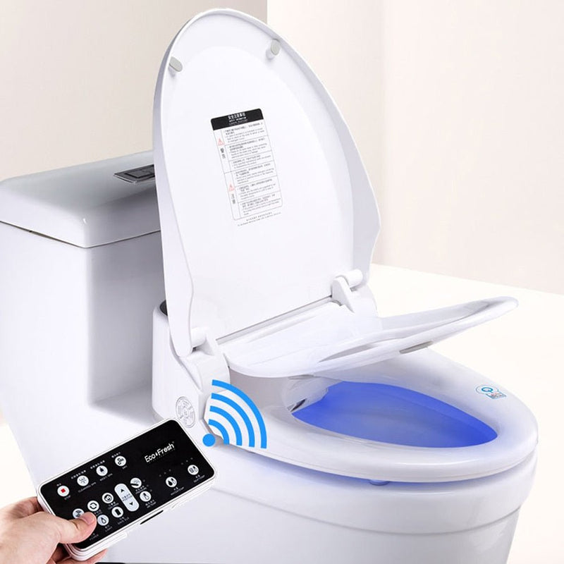 Ecofresh smart toilet seat cover electronic bidet cover clean dry seat heating wc intelligent toilet seat cover child seat - Starttech Online Market