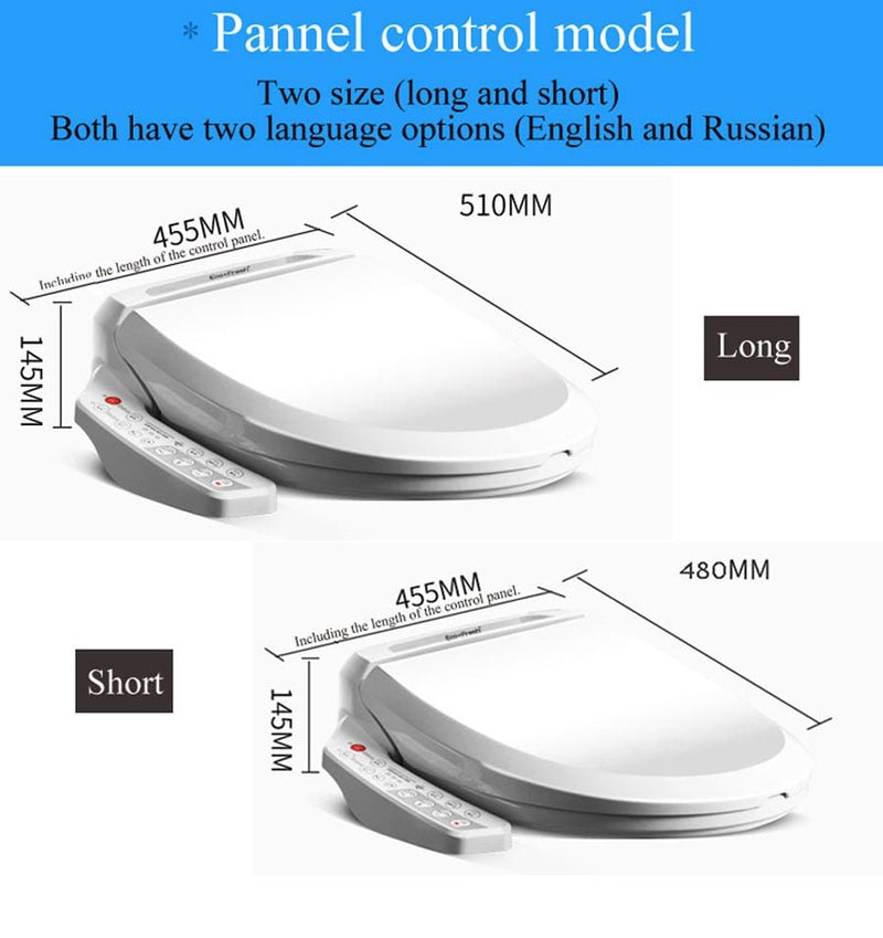 Ecofresh smart toilet seat cover electronic bidet cover clean dry seat heating wc intelligent toilet seat cover child seat - Starttech Online Market