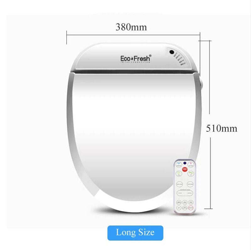 Ecofresh smart toilet seat cover electronic bidet cover clean dry seat heating wc intelligent toilet seat cover child seat - Starttech Online Market