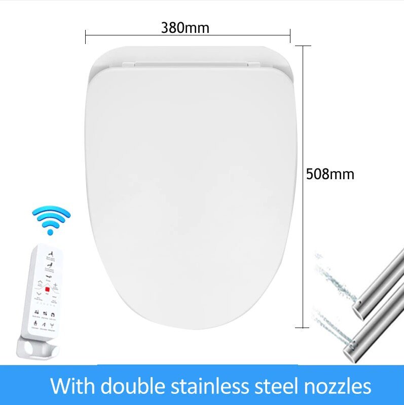 Ecofresh smart toilet seat cover electronic bidet cover clean dry seat heating wc intelligent toilet seat cover child seat - Starttech Online Market