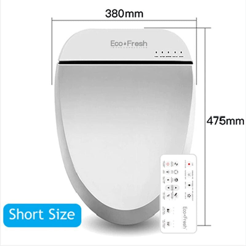 Ecofresh smart toilet seat cover electronic bidet cover clean dry seat heating wc intelligent toilet seat cover child seat - Starttech Online Market