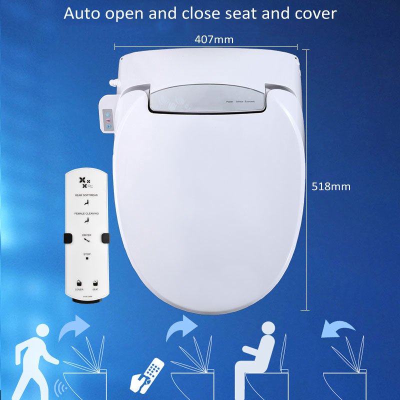 Ecofresh smart toilet seat cover electronic bidet cover clean dry seat heating wc intelligent toilet seat cover child seat - Starttech Online Market