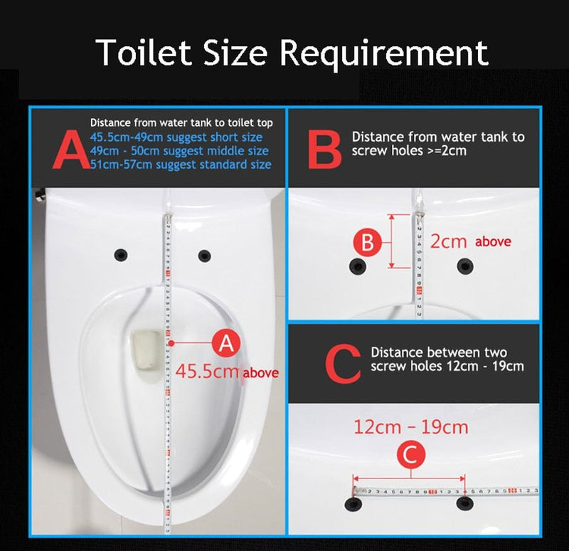 Ecofresh smart toilet seat cover electronic bidet cover clean dry seat heating wc intelligent toilet seat cover child seat - Starttech Online Market