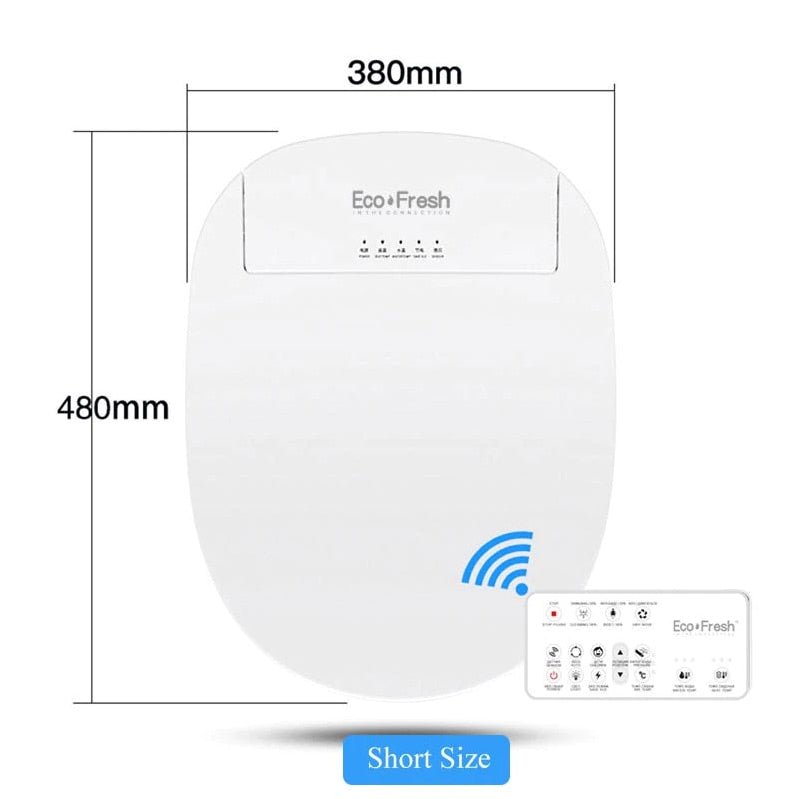 Ecofresh smart toilet seat cover electronic bidet cover clean dry seat heating wc intelligent toilet seat cover child seat - Starttech Online Market