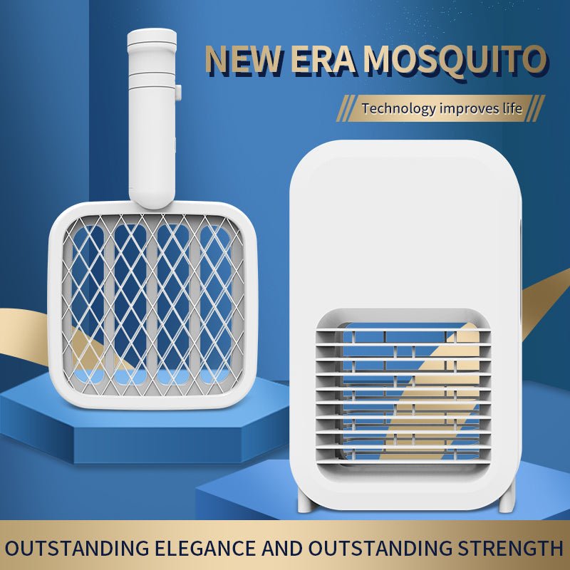 Efficient Photocatalyst Household Mosquito Killer Lamp 2in1 LED Mosquito Racket USB Creative Mosquito Trap Artifact Bug Zapper - Starttech Online Market