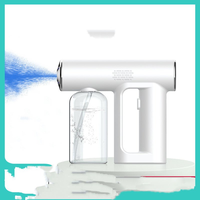 Electric Sanitizer Sprayer Handheld Blue Light Nano Steam Disinfection Spray Gun Home Car Wireless USB Humidifier Atomizer - Starttech Online Market