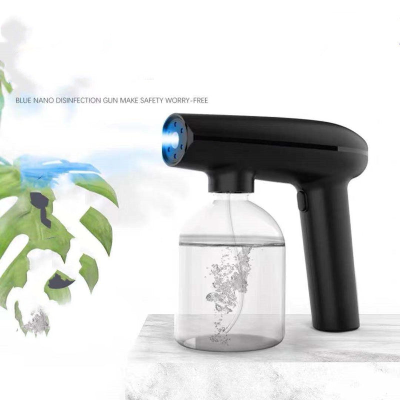 Electric Sanitizer Sprayer Handheld Blue Light Nano Steam Disinfection Spray Gun Home Car Wireless USB Humidifier Atomizer - Starttech Online Market