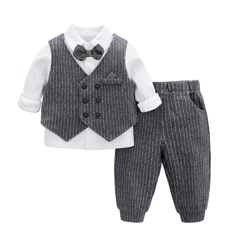 Fashion Gentleman Long Sleeve Baby Suit - Starttech Online Market