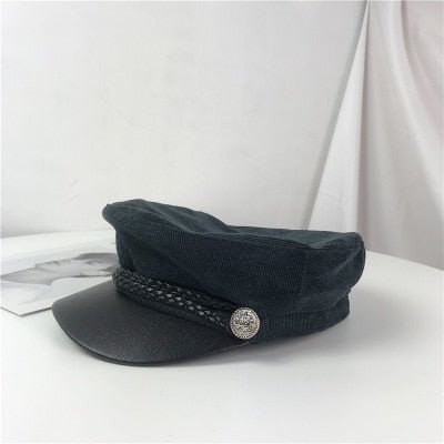 Fashion Lace cotton hat cap women Casual streetwear rope flat cap Elegant solid spring and autumn warm beret hat female - Starttech Online Market