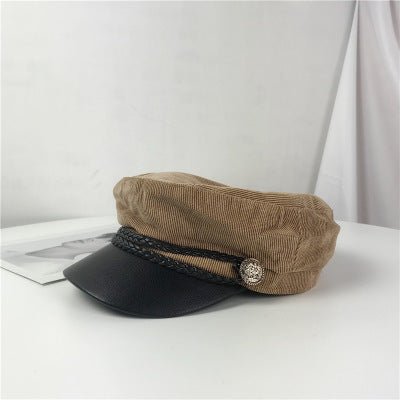 Fashion Lace cotton hat cap women Casual streetwear rope flat cap Elegant solid spring and autumn warm beret hat female - Starttech Online Market