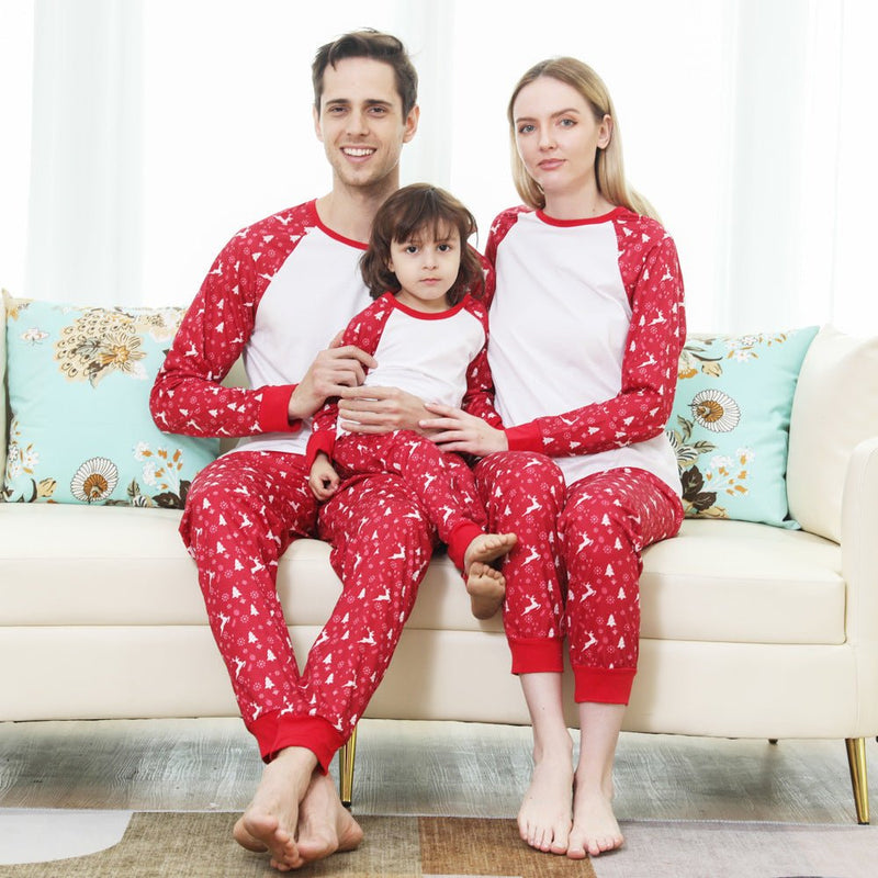 Fashion Printed Family European And American Pajamas Set Family Wear - Starttech Online Market