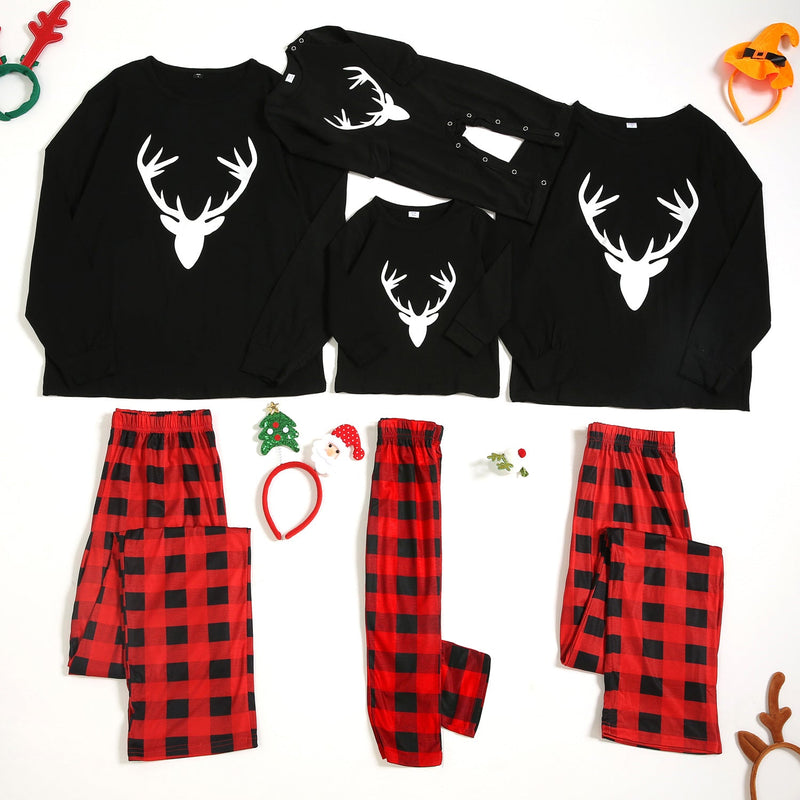 Fashion Printed Family European And American Pajamas Set Family Wear - Starttech Online Market