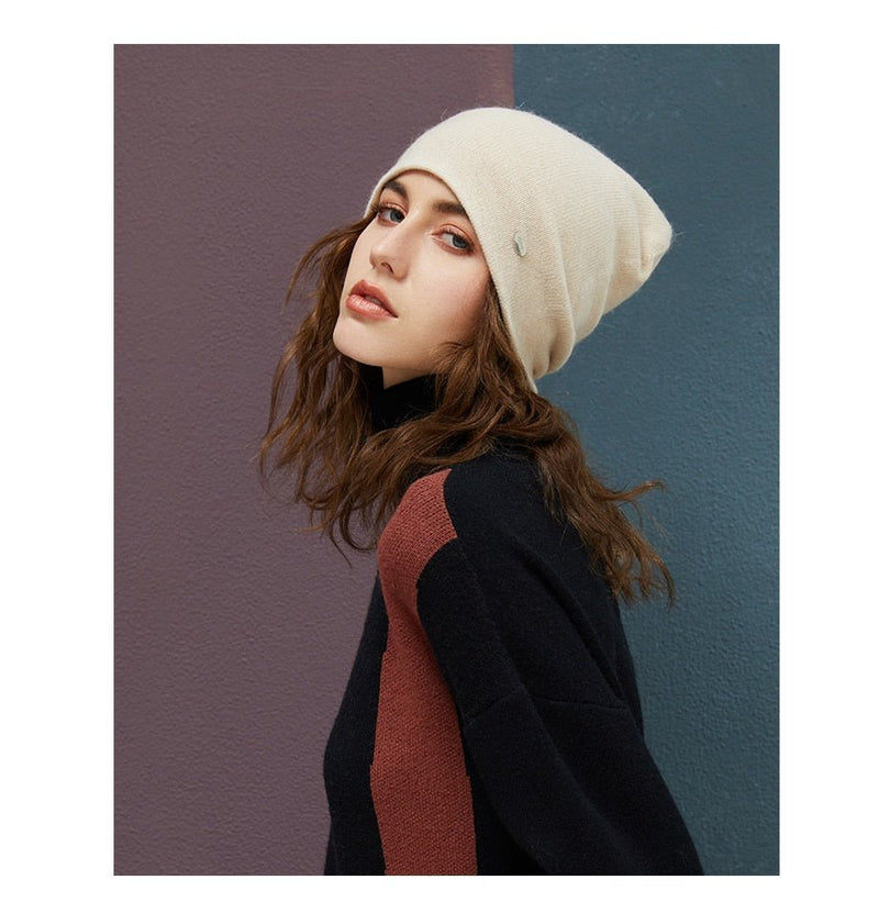 Female Beanies Rabbit Hair Winter Hats For Women Casual Autumn Knitted Beanie Girls 2019 New Fashion High Quality Soft Wool Hat - Starttech Online Market